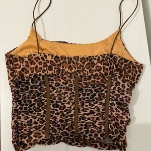 Princess Polly animal print crop top
